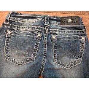 MISS ME JEANS SIGNATURE CUFFED SKINNY JR.‎ JEANS SIZE 26